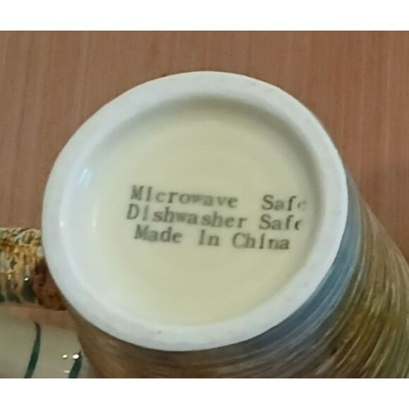 Stoneware Coffee Mugs Set of 2 Microwave and Dishwasher Safe - Picture 4 of 8